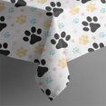 thumbnail image 5 of Black Dog Puppy Paw Square Tablecloth,Waterproof Square Table Cover,Wipeable Spillproof Washable Table Cover for Home Kitchen Party Decor 42"X42"(107x107cm), 5 of 6