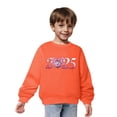 thumbnail image 4 of Chandails en Molleton pour Petites Filles 2025 Coton Manches Longues Col Rond Chandail-Over Chemise pour Enfants Orange, 4 of 5