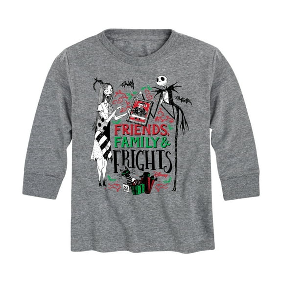 The Nightmare Before Christmas - Friends Family And Frights - Toddler And Youth Long Sleeve Graphic T-Shirt