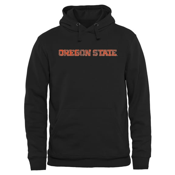 Men's Black Oregon State Beavers Classic Wordmark Pullover Hoodie