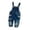 1-Dark Blue199, variant on Byoo Girls Denim Overalls with Bow Butterfly Prints Cute Kids Jumpsuit Pants,Blue