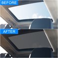 thumbnail image 3 of Negro Techo Corredizo Sombra Cobertor Trasero Ventana Sol Sombra para Coche Superior Techo Unique Bargains Cubierta de la sombra del techo corredizo trasero, 3 of 11