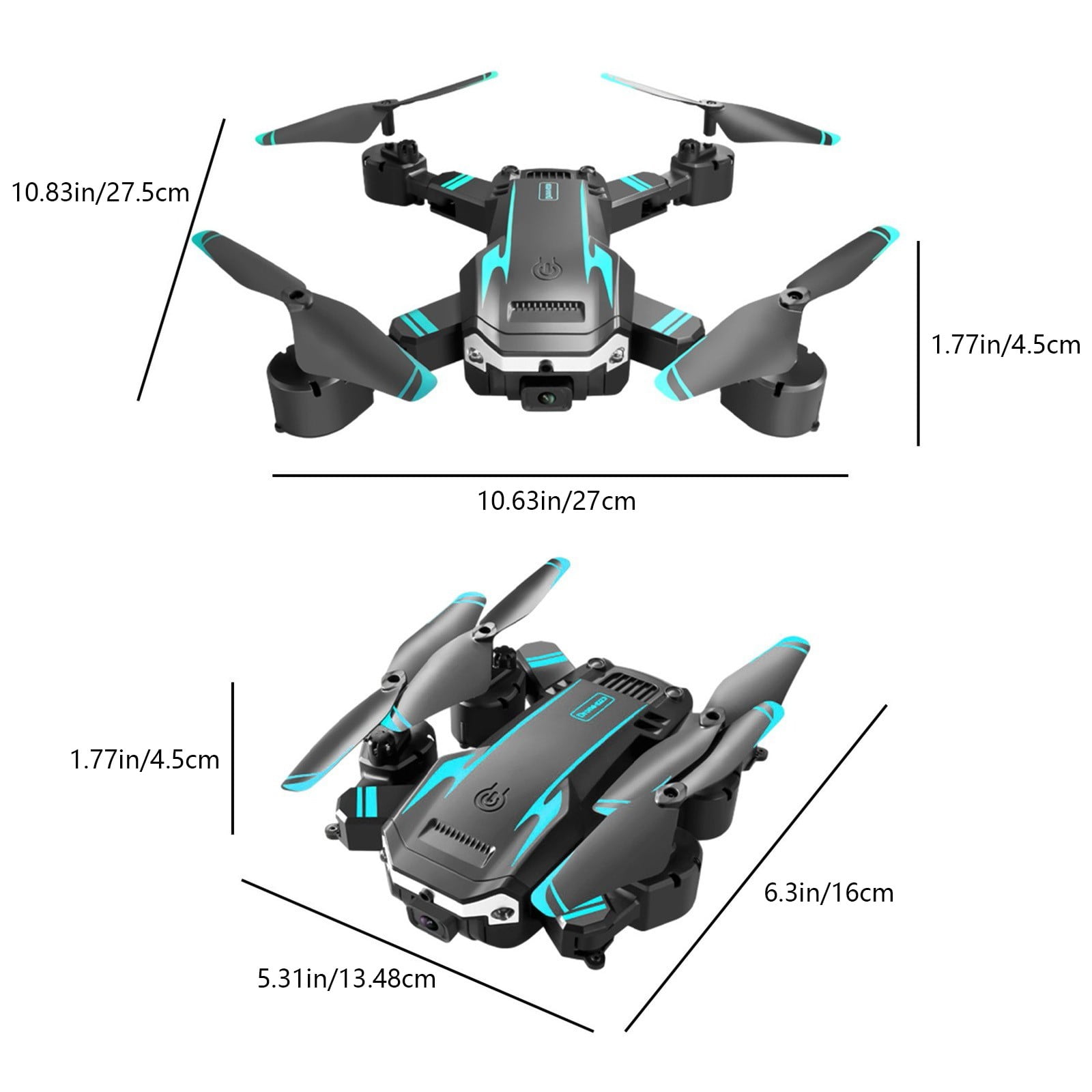 Drone with Camera for Beginners and Teens, Dual Camera with Obstacle Avoidance, Foldable FPV RC Quadcopter with Long Flight Time for Indoor and Outdoor