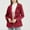 Wine, variant on Casual Hooded Windbreaker Jackets for Women Lightweight Solid Color Zip Up Button Down Coats Long Sleeve with Buttons Elastic Waist Jacket Workout Drawstring Hem Belt Coat