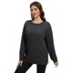 thumbnail image 4 of Smallshow - Sudadera de lactancia para mujer, forro polar, manga larga, ropa de lactancia, Gris profundo, Small, 4 of 7