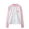 thumbnail image 2 of Sun Hoodie for Kids Lightweight Breathable UPF50+ Outdoor Sports Jacket Girls Boys Summer WearPink4-5 Years, 2 of 8
