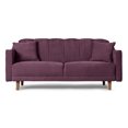 thumbnail image 2 of Sofá Cama De Velvet Morado Beehive Memory Foam Modelo Annika, 2 of 8