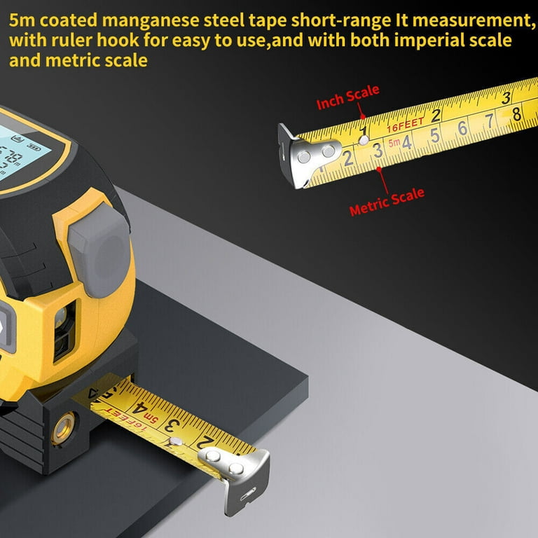 DELI 40M laser distance meter electronic roulette laser digital tape  rangefinder trena metro laser range finder measuring tape