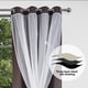 thumbnail image 3 of Cortinas opacas oscuras y transparentes en capas para habitación sólida, 3 of 5