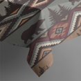 thumbnail image 5 of Brown Geometric and Bear Pattern Square Tablecloth,Waterproof Square Table Cover,Wipeable Spillproof Washable Table Cover for Home Kitchen Party Decor 42"X42"(107x107cm), 5 of 6