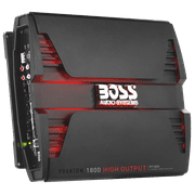BOSS Audio Systems Phantom PF1800 1800W 4-Channel Car Amplifier, Class A-B, Mosfet Power Supply, 2-4 Ohm Stable, Black, 10.6 lbs