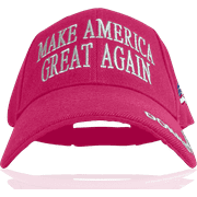 Trump Hat Make America Great Again  MAGA Hat with American Flag - Donald Trump 2024 Baseball Cap - Trump Flag Hat - 2D Pink