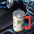 thumbnail image 5 of Christmas Ornaments 30oz Stainless Steel Tumbler with Handle and Straw, Leak Proof Winter Coffee Cup, Holiday Insulated Mug Gifts for Women, 5 of 5