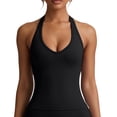 thumbnail image 2 of zbxnLI Women's Slim Yoga Tank Top Summer Fashion Solid Color Sleeveless Athletic Workout Running Tops for Womens, 2 of 7