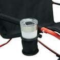 thumbnail image 3 of Coleman Cross Rocker Outdoor Rocking Camp Chair, Foldable, Black & Red, 3 of 8