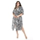 thumbnail image 1 of Vestido largo animal print Roman Fashion /Tallas Extras, 1765 (Negro animal print) negro 38, 1 of 6