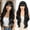 Black, variant on Wavy Wig with Bangs, 28 Inch Layered Long Curly Wig for Woman, Heat-Resistant Synthetic Hair Replacement Wigs, Natural Appearance Wig for Daily Party Use,Ash Blonde