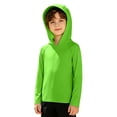 thumbnail image 4 of Bigetiay Sun UPF 50+ Beach Hooded Rash Guard for Boys – Long Sleeve Pullover Sun Shirt with Raglan Sleeves for Kids, Size 6-7 Years, 4 of 6