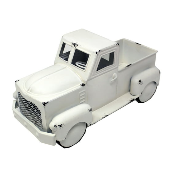 Mainstays 6.5"H White Metal Truck Crate (6.5"H x 12"L x 6"W)