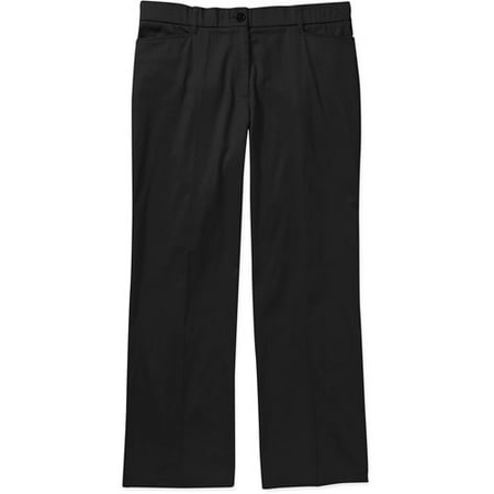 George Women's Plus-Size Basic Twill Pants with Comfort Waistband