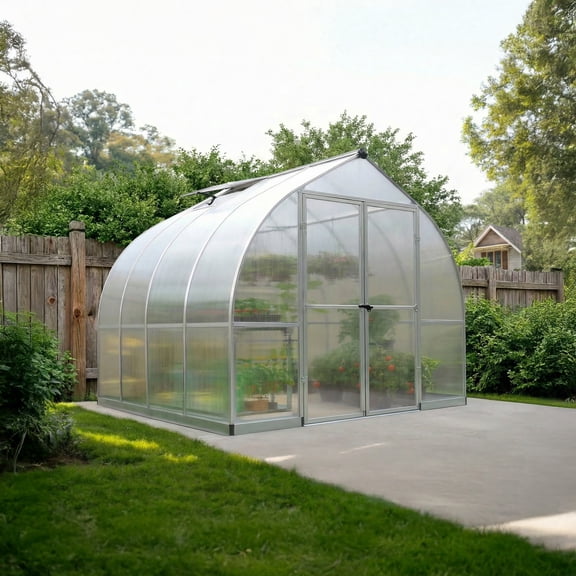 Palram - Canopia Bella - Multiple Sizes - Silver - Walk-In Hobby Greenhouse