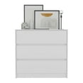 thumbnail image 6 of Dresser 31"H, 3 Drawers, Chest of Drawers, White, 6 of 7