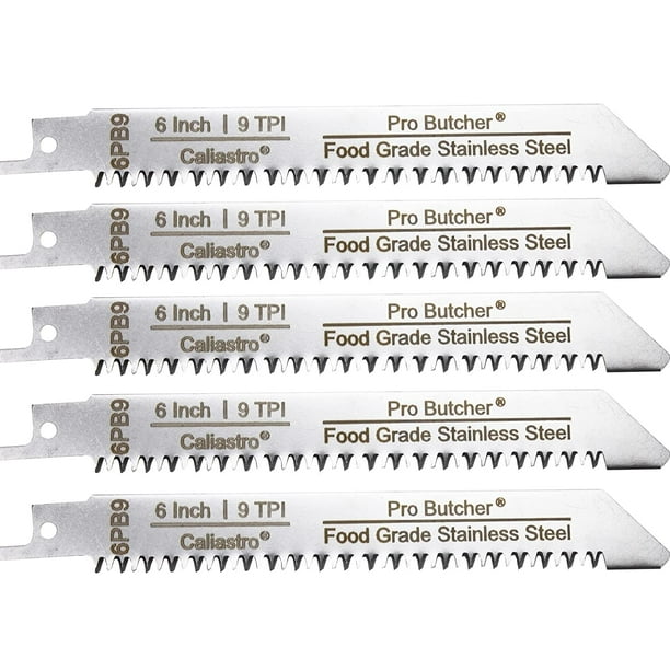 Caliastro 6Inch Stainless Steel Frozen Meat Bone Cutting Saw Blades