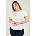 thumbnail image 1 of Playera Paris con pedreria Roman Fashion /Tallas Extras, 2261 (Blanco) blanco 42, 1 of 6
