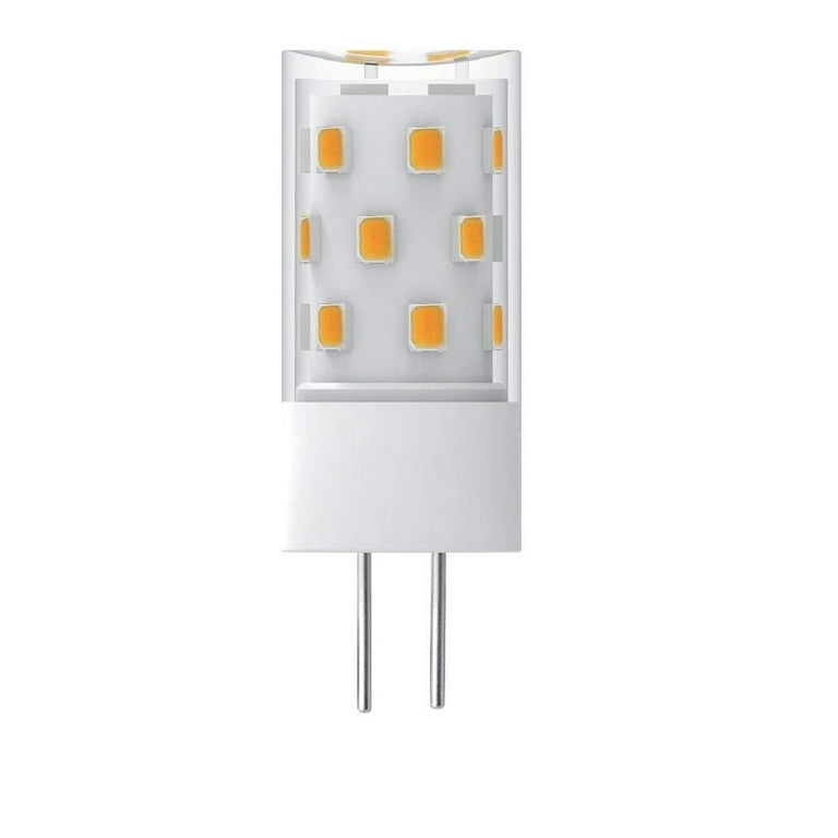Goodlite G4 LED Bi-Pin 5W Bulb, (50W Halogen Eqv), 500 Lumens,Warm White,  12V, Damp Location, Dimmable, UL Listed (5 Pack) 