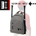 thumbnail image 2 of Franklin Sports MLB Bat pack Youth Baseball, Softball and Tee ball Equipment Backpack Bag, Heather Gray, 2 of 9