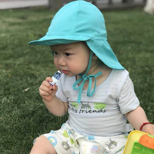 Hats Summer Sun Hat Neck Ear Cover Beach Flap Cap Breathable for Children Boy Girl Walmart