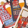 thumbnail image 4 of Juego de paños de cocina DII con estampado retro de cerveza, 100% algodón, 18 x 28 cm, 3 unidades, 4 of 8