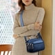 thumbnail image 4 of Bolso de viaje para mujer Bolso bandolera de PU informal Bolso cuadrado pequeño elegante (Azul) Ehuebsd Para Estrenar, 4 of 6