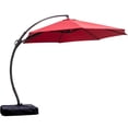 thumbnail image 7 of LAUSAINT HOME 11 FT Outdoor Patio Umbrella with Base, Aluminum Cantilever Umbrella with Crank, Red, 7 of 7