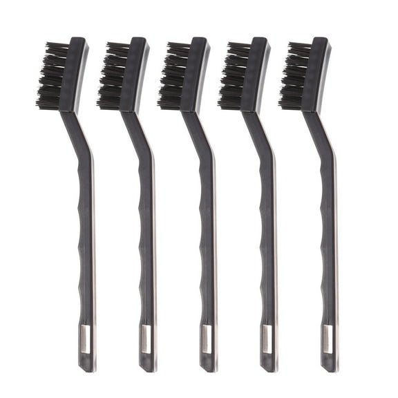 5pcs Anti Static Cleaning Brush with 3 Row Bristles and Nonslip Handle for PCB Board Use Black 7