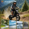 thumbnail image 6 of RIXOC DK-12 Electric Dirt Bike,3 Speed Modes up to 15.5 mph, 36V 5.2A Peak 700W Max 14Miles Electric Motorcycle for Child 8+ UL2272, 6 of 9