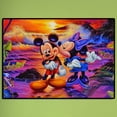 thumbnail image 3 of Pintura de diamante redondo completo Wdftyju dos ratones de dibujos animados Navidad, 3 of 9