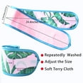 thumbnail image 4 of 3 Pcs Bandeau Facial Spa, Bandeau en Tissu Éponge Extensible avec Bande Magique (Imprimé Léopard), 4 of 8