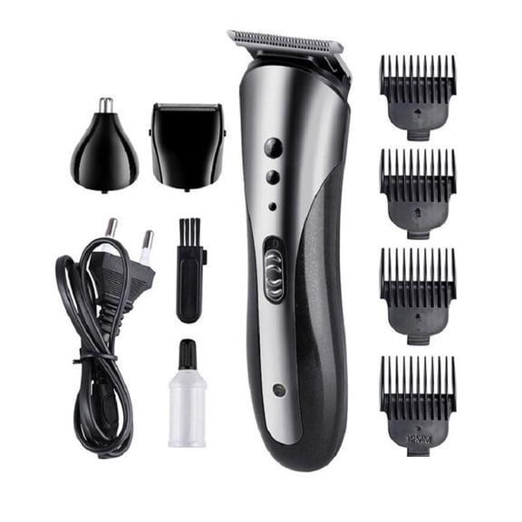3-in-1 Professional Grooming Kit – TTOOGO Electric Hair Clipper, Shaver, and Nose Hair Trimmer for Men, Waterproof Cordless Barber Set with Guide Combs for Home Use