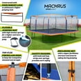 thumbnail image 4 of Machrus Upper Bounce 12 x 12 FT Square Trampoline Set with Premium Top-Ring Enclosure and Safety Pad – Outdoor Trampoline for Kids & Adults– Orange/Blue, 4 of 6