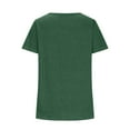 thumbnail image 5 of LYXSSBYX Summer Tops for Women 2024 Womens Solid Summer Tops Casual Trendy Short Sleeve T Shirts Scoop Neck Tee Fashion Shirts Tops, 5 of 9