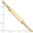thumbnail image 3 of Bracelet d'Identification en Or Jaune 10k Figaro Link, 3 of 7