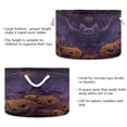 thumbnail image 3 of WOBOGO Halloween Bat Toy Storage Basket 20×14in Canvas Laundry Hamper for Living Room Kids Room Bathroom Organizer, 3 of 6