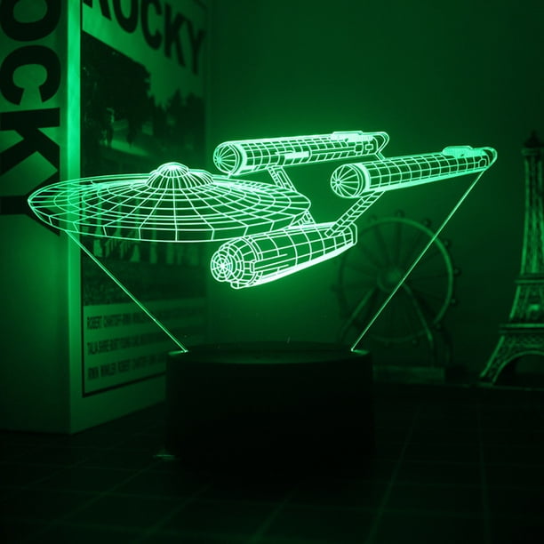 Lámpara nocturna Treks Anime Decor 3D Illusion con USB