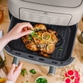 thumbnail image 6 of Beautiful 9 Qt TriZone Dual Basket Air Fryer, EverGood™ Ceramic Nonstick Coating, Porcini Taupe by Drew Barrymore, 6 of 12