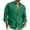 Green, variant on ZCFZJW Men's Long Sleeve Button Down Shirts Casual Big and Tall Regular Fit Solid Color Cotton Linen Shirts Untucked Beach Shirt with Pockets White S