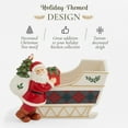 thumbnail image 3 of Spode Christmas Tree Santa Sleigh Candy Jar - 8-Inch Christmas Candy Storage Jar - Fine Dolomite Figural Santa Sleigh Candy Jar for Holiday Decor, Dessert Tables, Gift Displays, 3 of 7