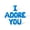 Blue, variant on Letter Balloons - I ADORE YOU 16" Inch Alphabet Letters Foil Mylar Balloon Valentine's Day Party Banner (Gold)