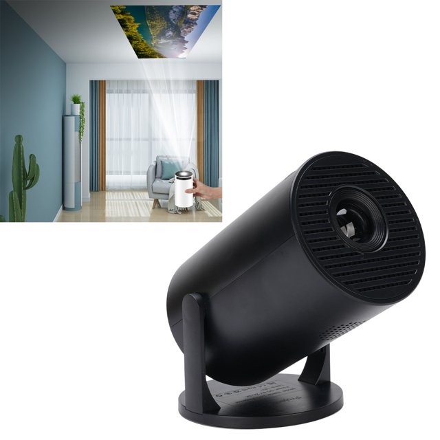 Projector, Movie Projector WiFi and Auto Keystone Correction for Outdoor Black,White
