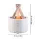 thumbnail image 4 of Humidificador Niebla Fría Con Difusor Aceite Esencial Aromaterapia Hoguera 250 Ml () Blanco, 4 of 5
